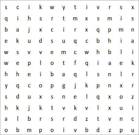 Literary Terms Word Search (#1):  Literary Terms